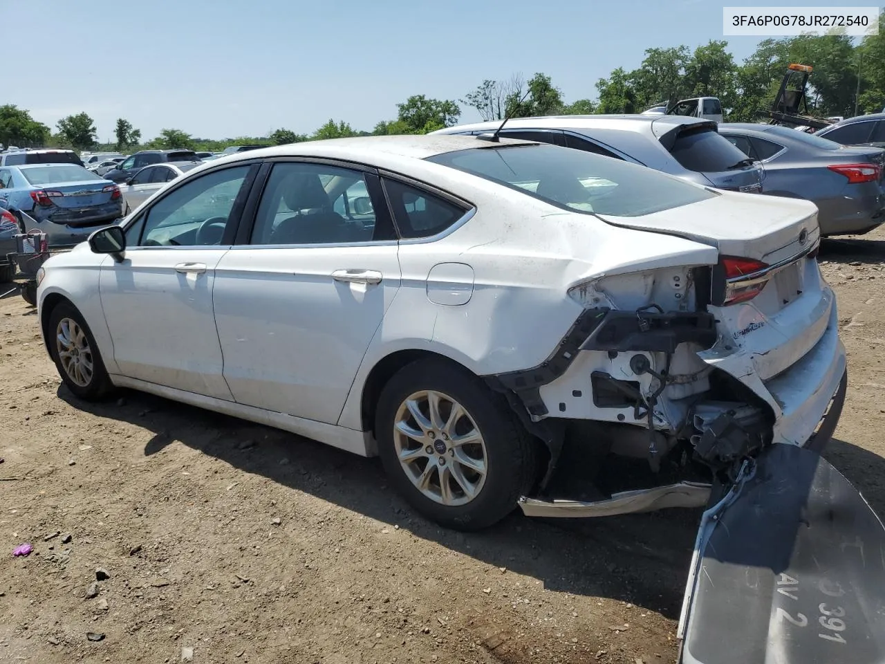 3FA6P0G78JR272540 2018 Ford Fusion S