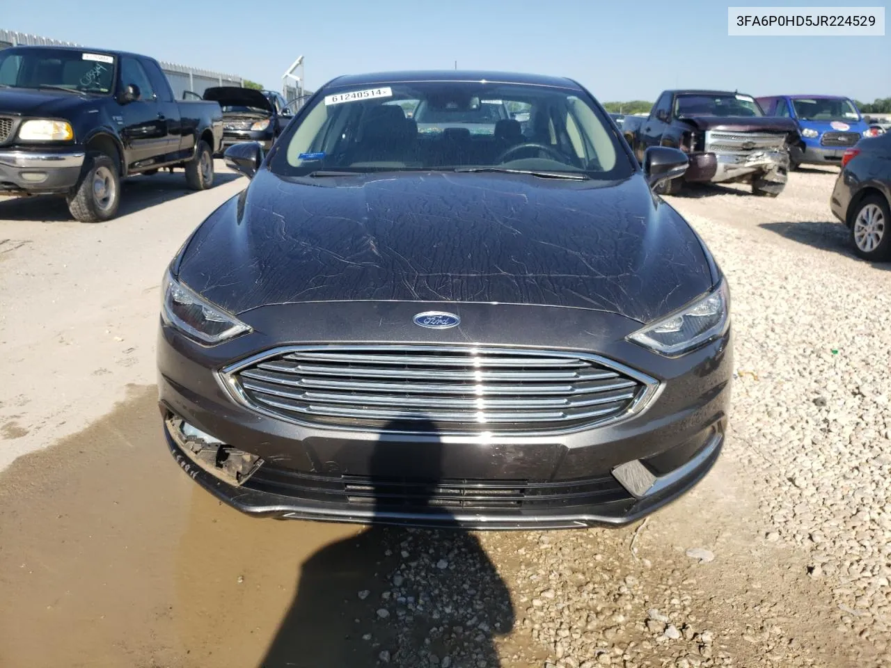 2018 Ford Fusion Se VIN: 3FA6P0HD5JR224529 Lot: 61240514