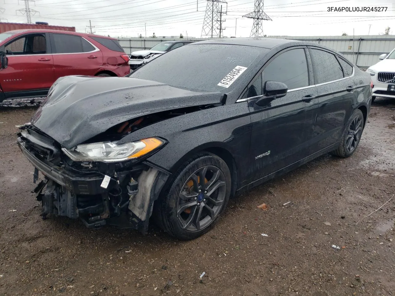 2018 Ford Fusion Se Hybrid VIN: 3FA6P0LU0JR245277 Lot: 61524954