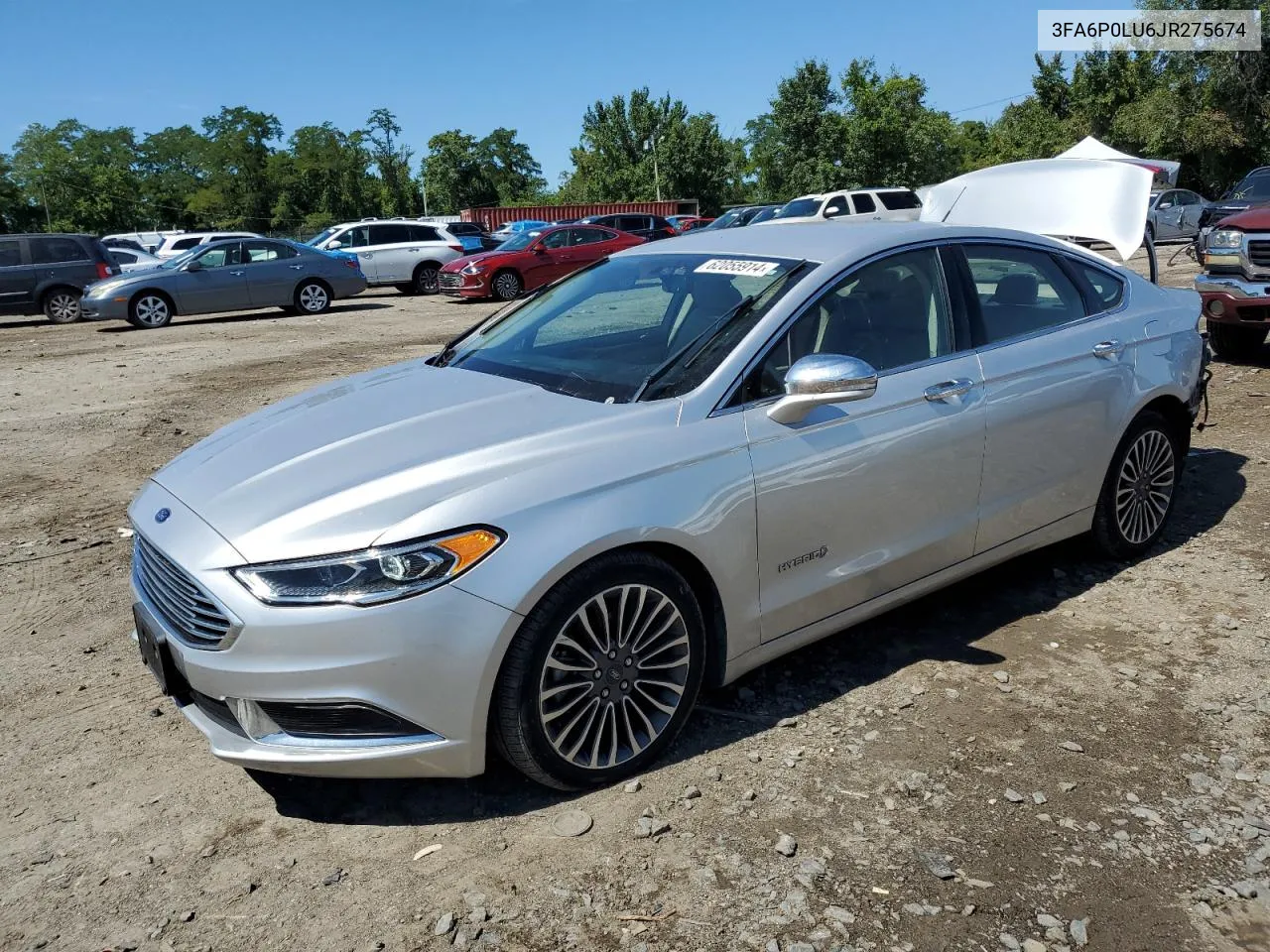 2018 Ford Fusion Se Hybrid VIN: 3FA6P0LU6JR275674 Lot: 62055914