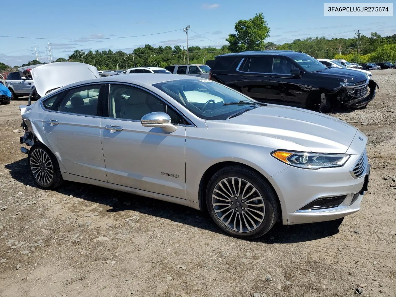 2018 Ford Fusion Se Hybrid VIN: 3FA6P0LU6JR275674 Lot: 62055914