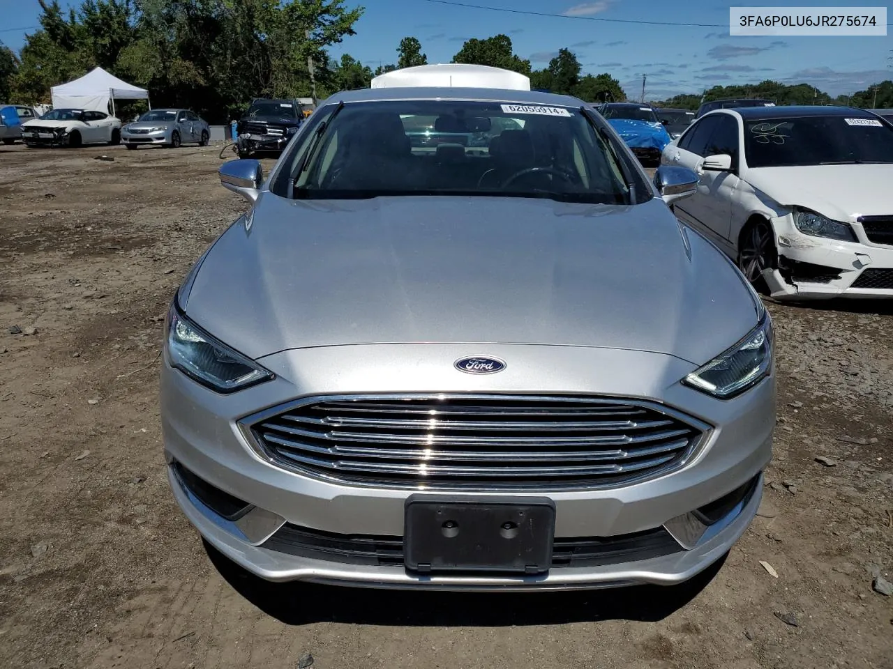 2018 Ford Fusion Se Hybrid VIN: 3FA6P0LU6JR275674 Lot: 62055914