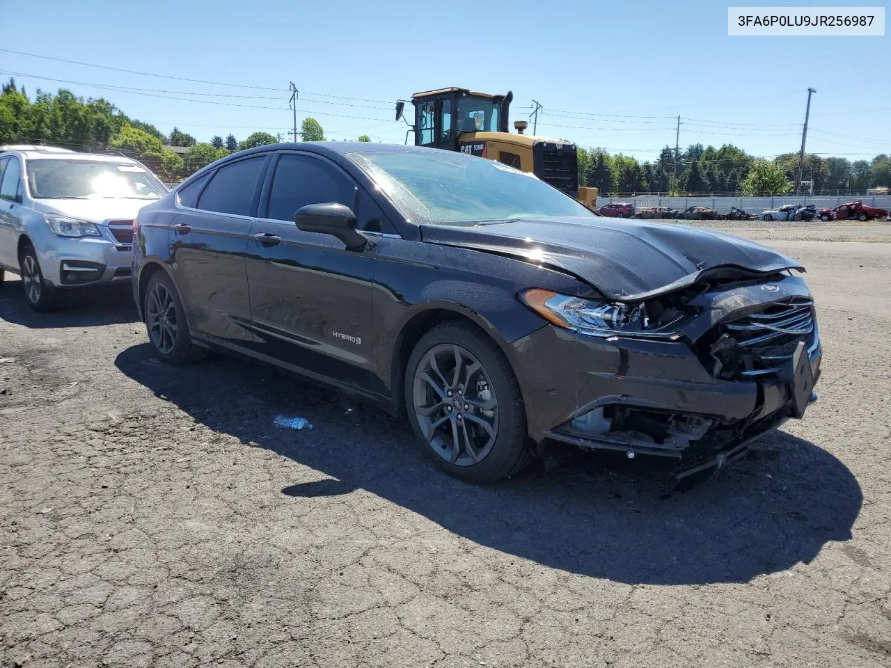 2018 Ford Fusion Se Hybrid VIN: 3FA6P0LU9JR256987 Lot: 62438884