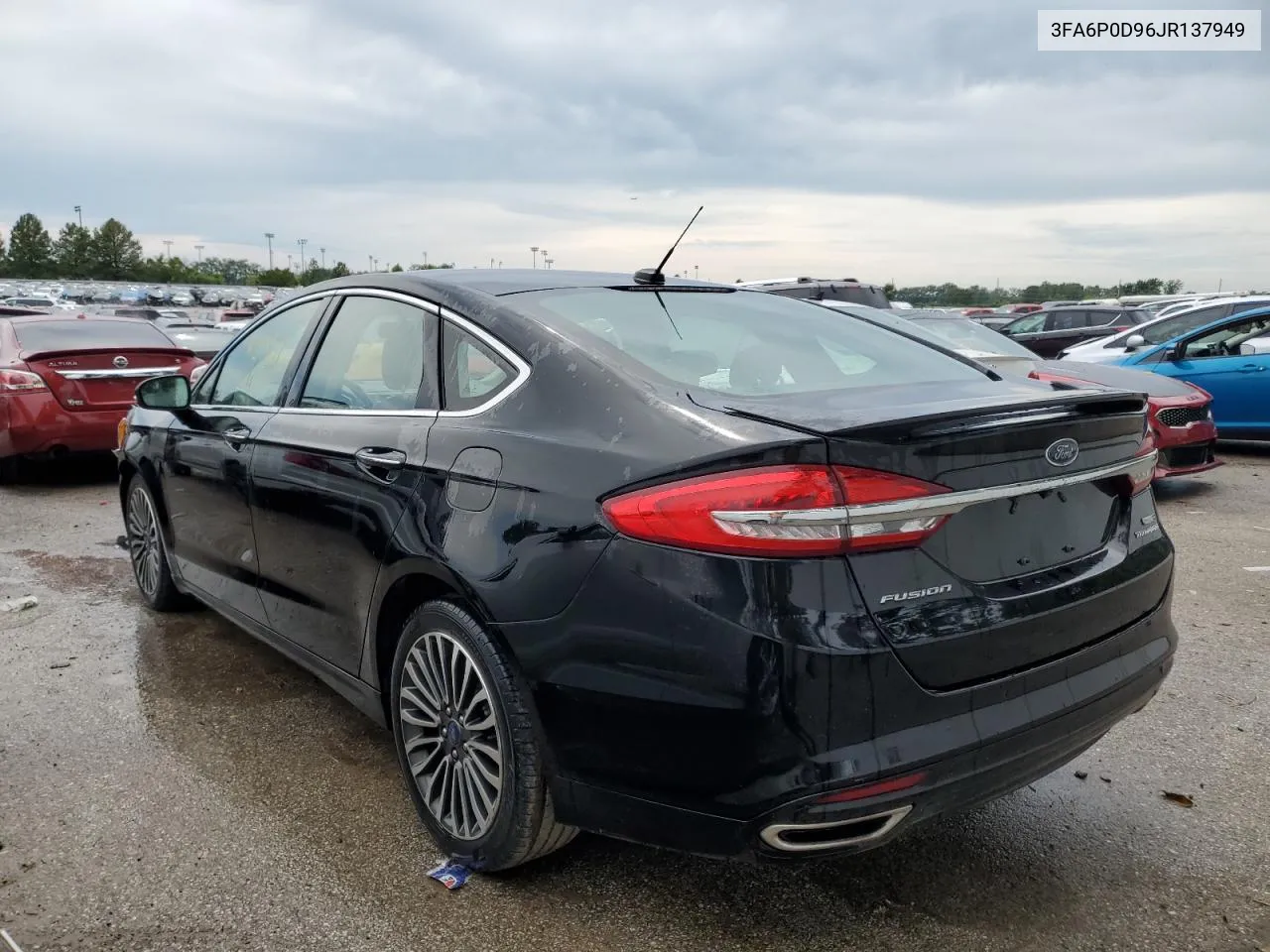 2018 Ford Fusion Titanium/Platinum VIN: 3FA6P0D96JR137949 Lot: 62481814