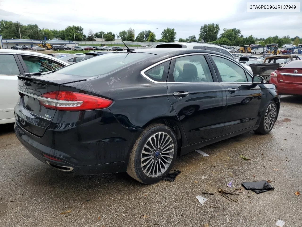 2018 Ford Fusion Titanium/Platinum VIN: 3FA6P0D96JR137949 Lot: 62481814