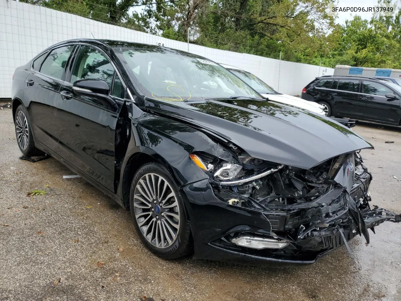 2018 Ford Fusion Titanium/Platinum VIN: 3FA6P0D96JR137949 Lot: 62481814