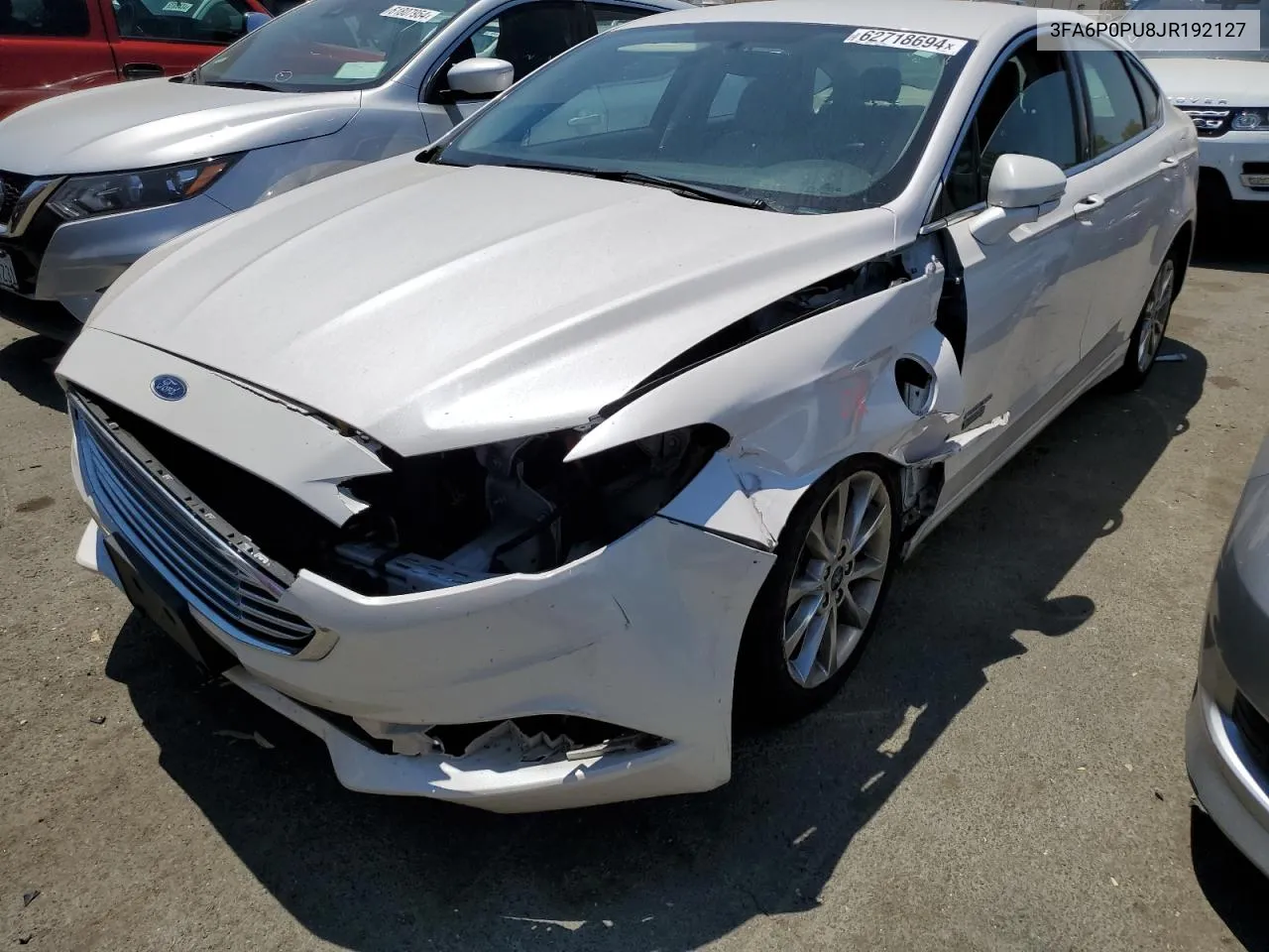 2018 Ford Fusion Se Phev VIN: 3FA6P0PU8JR192127 Lot: 62718694