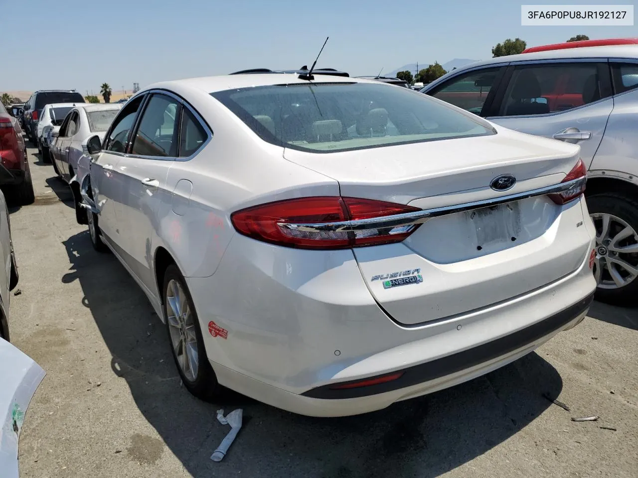 2018 Ford Fusion Se Phev VIN: 3FA6P0PU8JR192127 Lot: 62718694