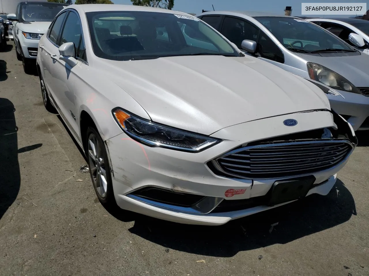 2018 Ford Fusion Se Phev VIN: 3FA6P0PU8JR192127 Lot: 62718694