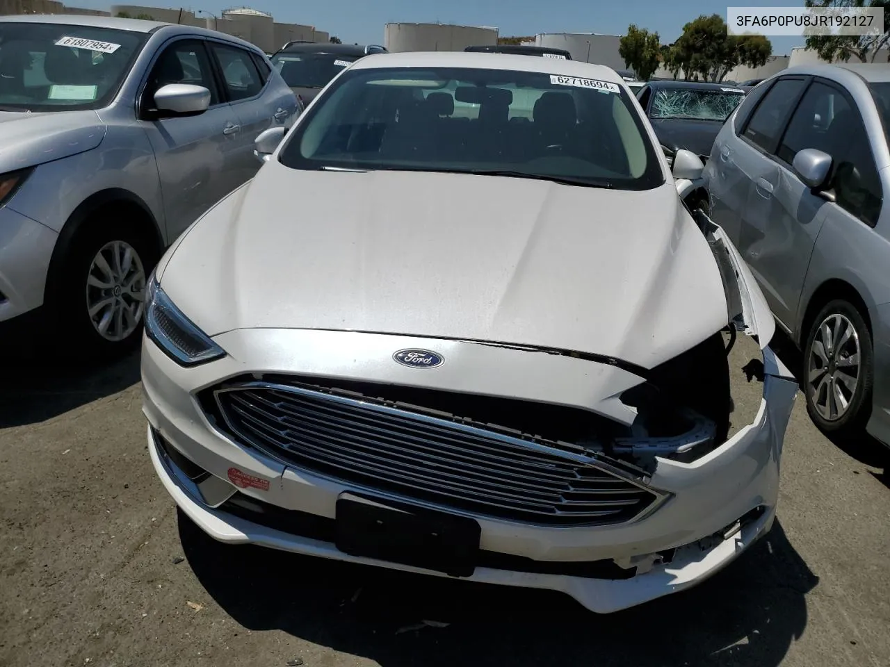 2018 Ford Fusion Se Phev VIN: 3FA6P0PU8JR192127 Lot: 62718694