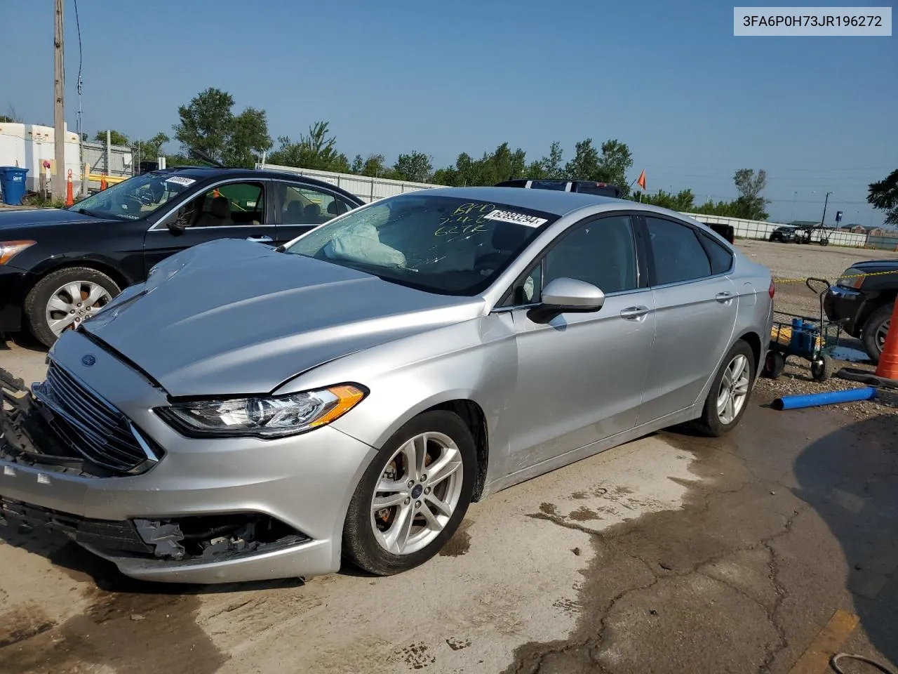 2018 Ford Fusion Se VIN: 3FA6P0H73JR196272 Lot: 62893294