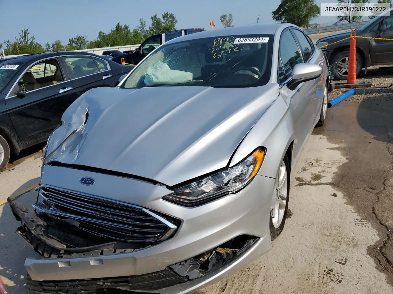 2018 Ford Fusion Se VIN: 3FA6P0H73JR196272 Lot: 62893294