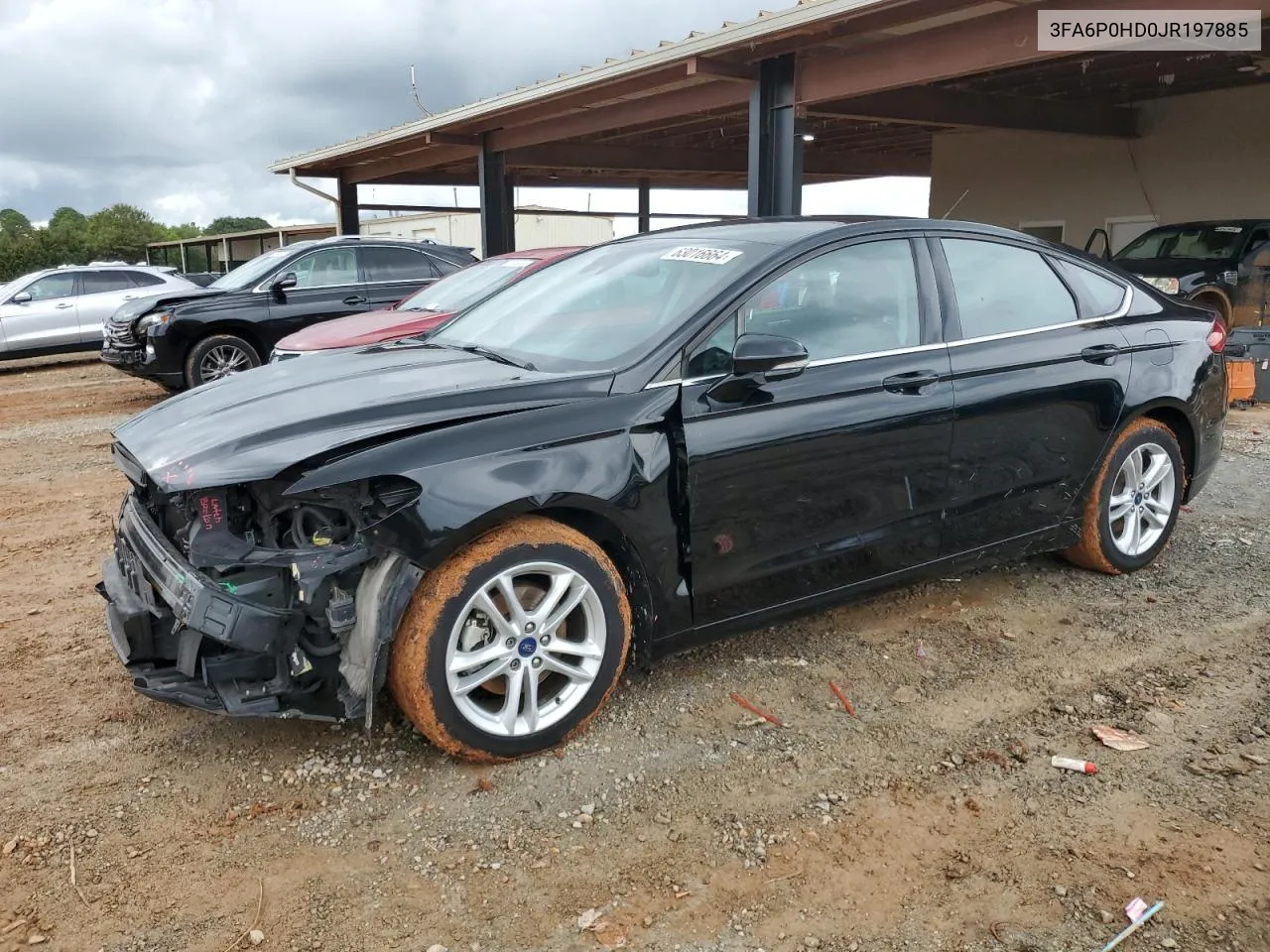 2018 Ford Fusion Se VIN: 3FA6P0HD0JR197885 Lot: 63016664