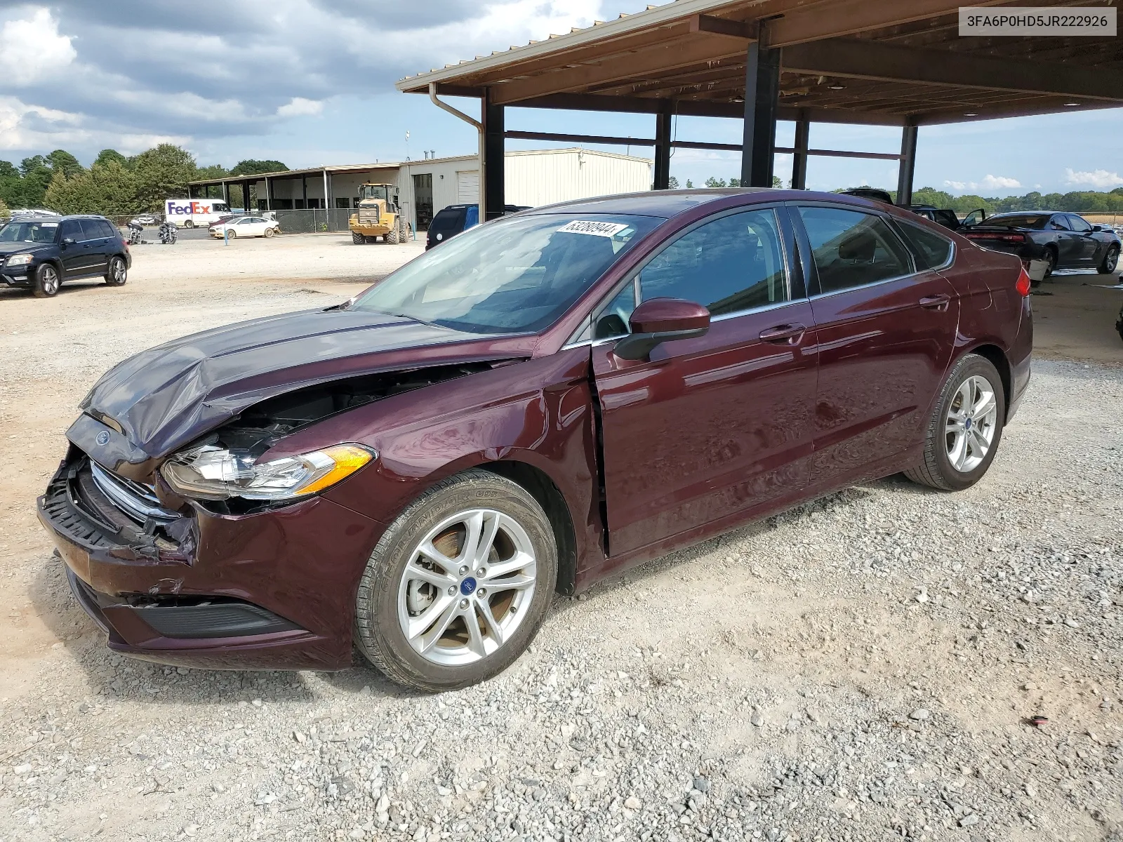 2018 Ford Fusion Se VIN: 3FA6P0HD5JR222926 Lot: 63280944