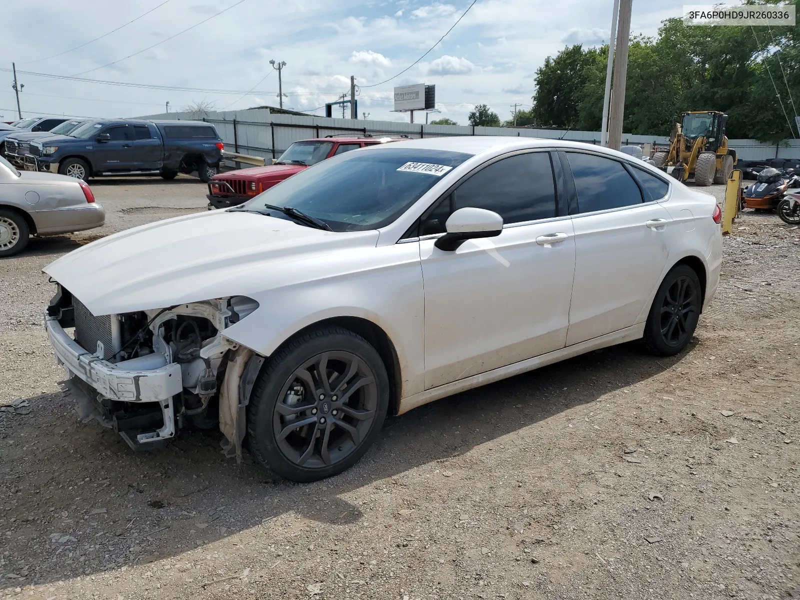 2018 Ford Fusion Se VIN: 3FA6P0HD9JR260336 Lot: 63411024