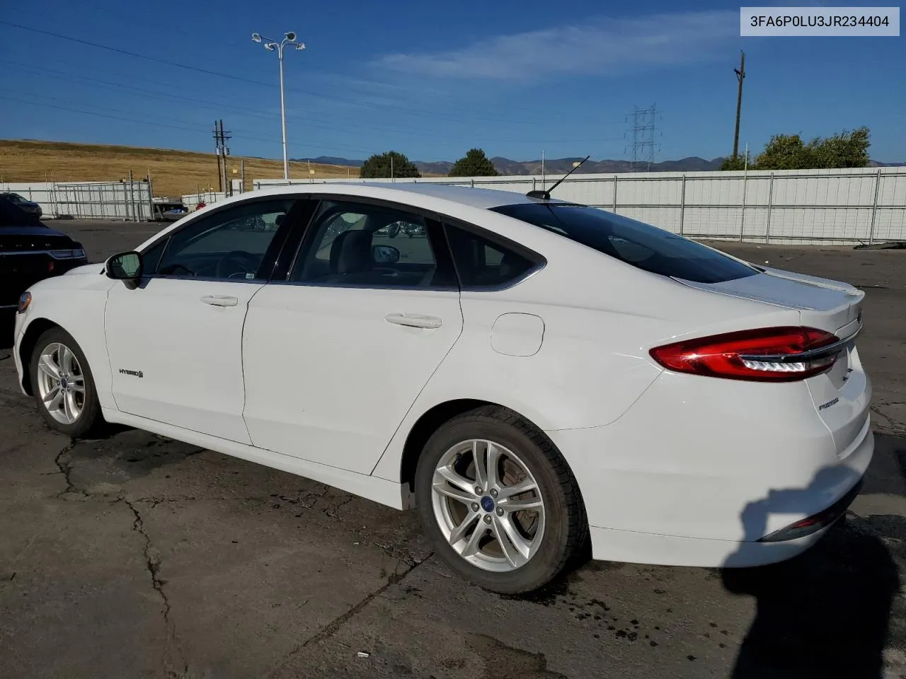 2018 Ford Fusion Se Hybrid VIN: 3FA6P0LU3JR234404 Lot: 63668424