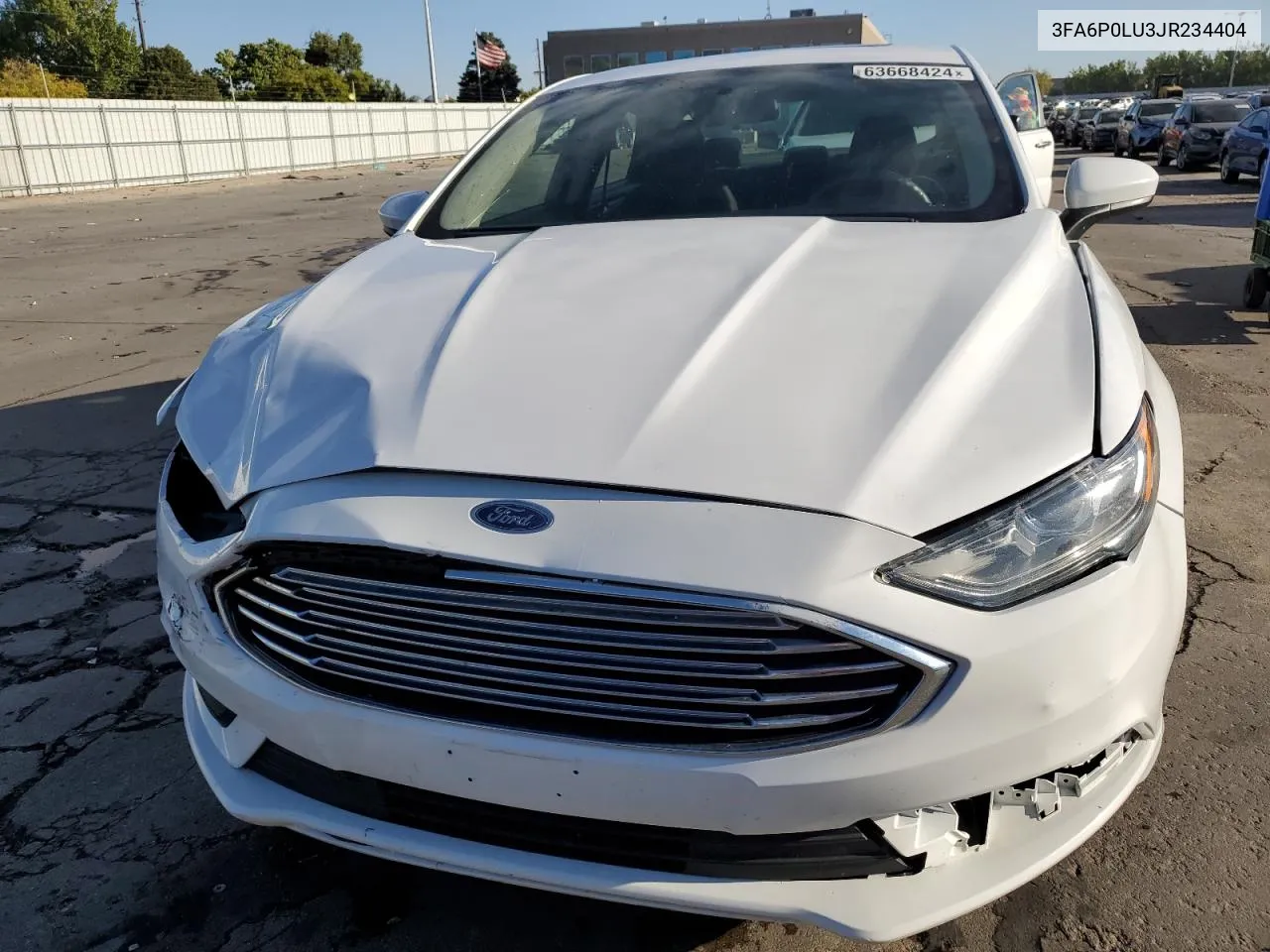 2018 Ford Fusion Se Hybrid VIN: 3FA6P0LU3JR234404 Lot: 63668424