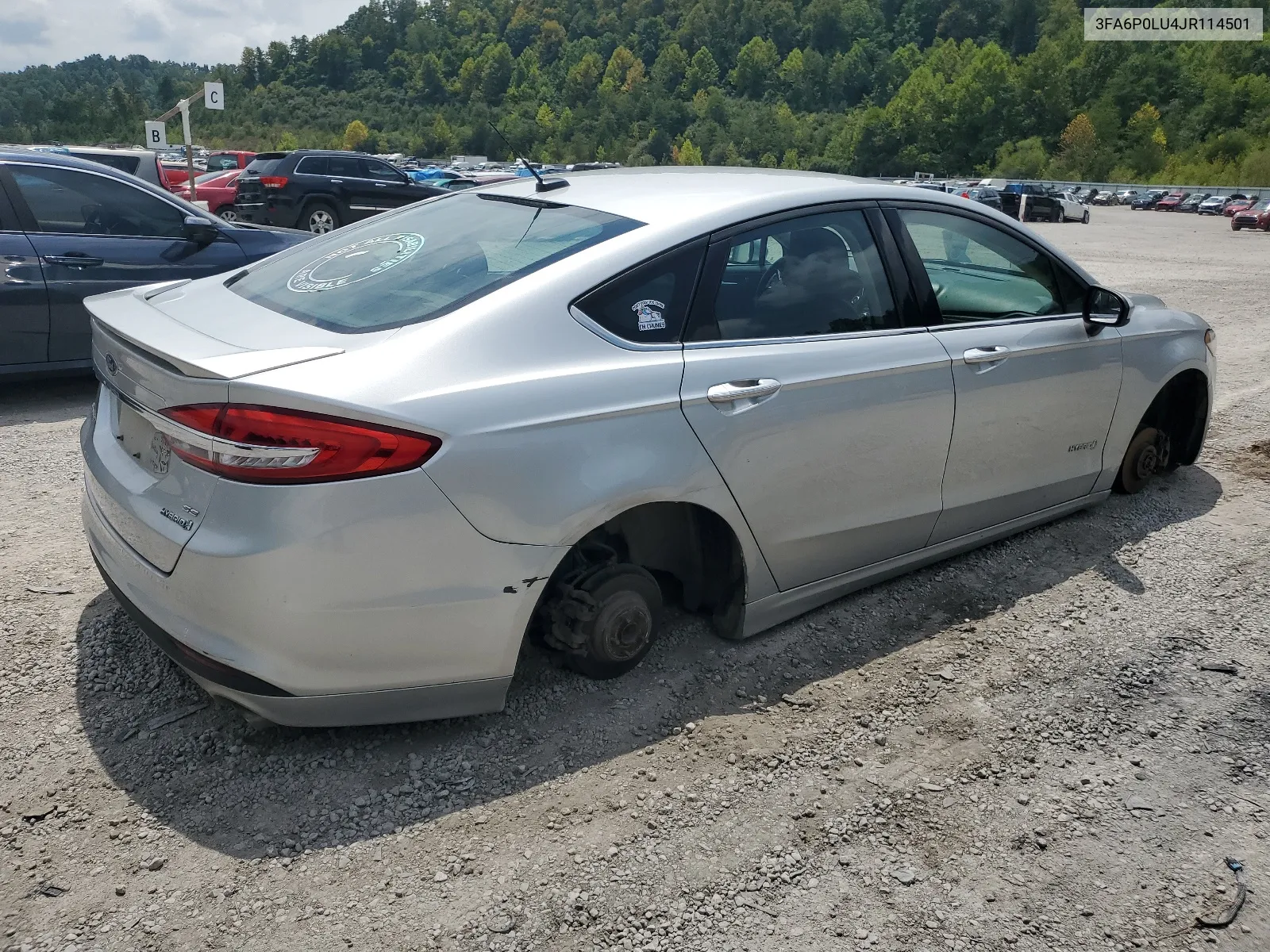 2018 Ford Fusion Se Hybrid VIN: 3FA6P0LU4JR114501 Lot: 63846854