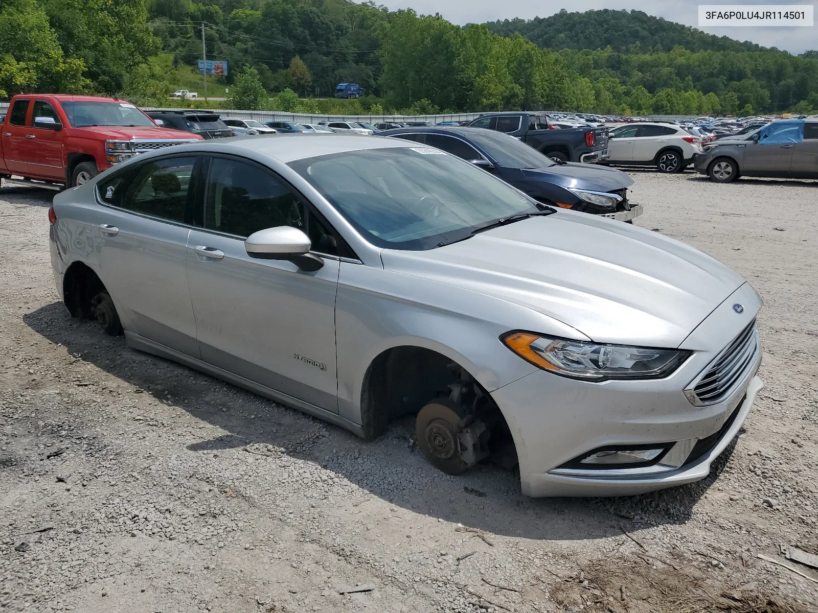 2018 Ford Fusion Se Hybrid VIN: 3FA6P0LU4JR114501 Lot: 63846854