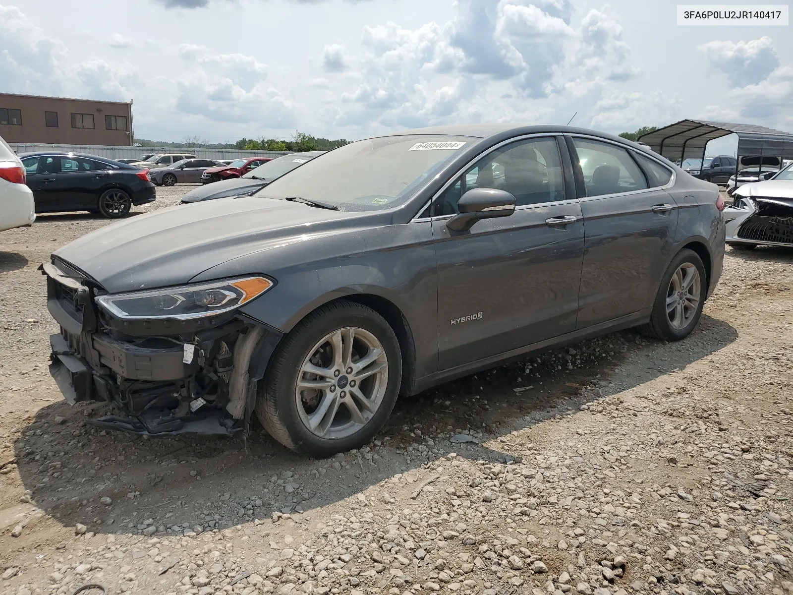 2018 Ford Fusion Se Hybrid VIN: 3FA6P0LU2JR140417 Lot: 64054044