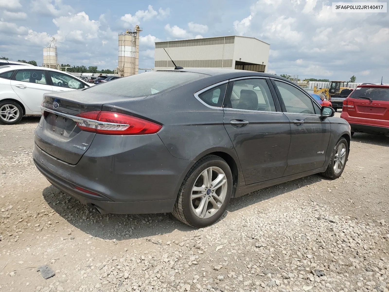 2018 Ford Fusion Se Hybrid VIN: 3FA6P0LU2JR140417 Lot: 64054044