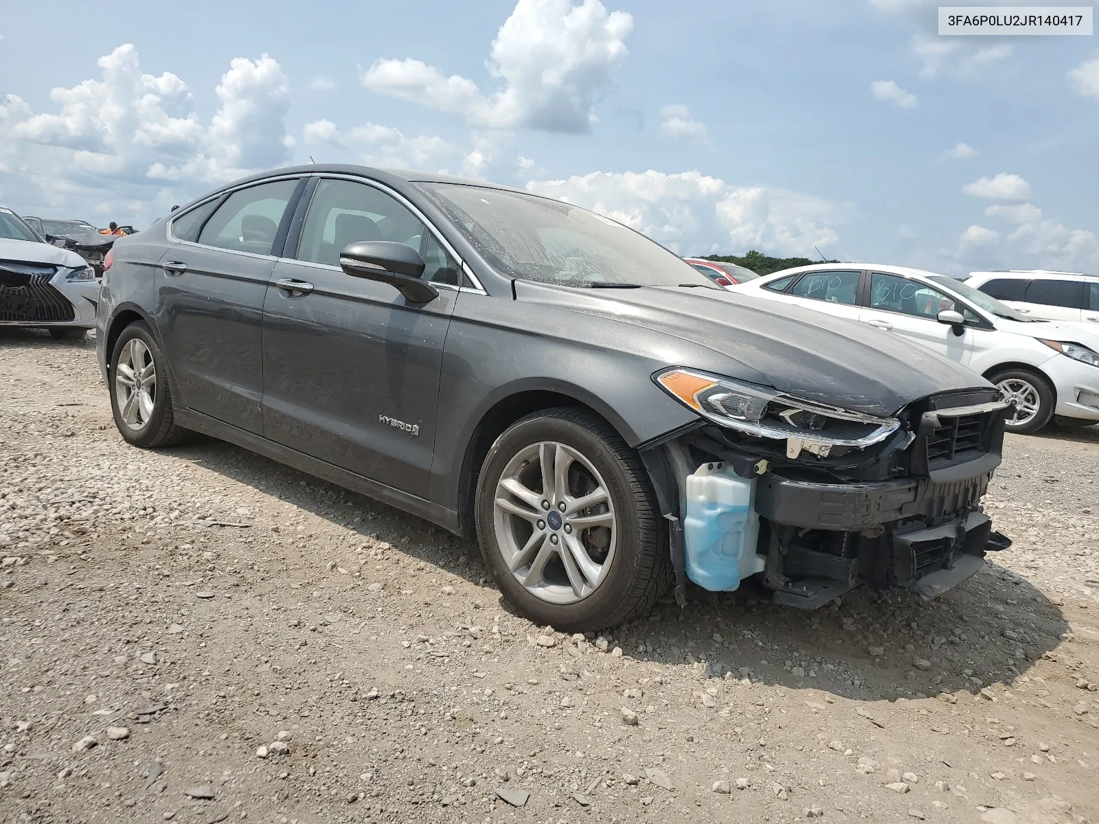 2018 Ford Fusion Se Hybrid VIN: 3FA6P0LU2JR140417 Lot: 64054044