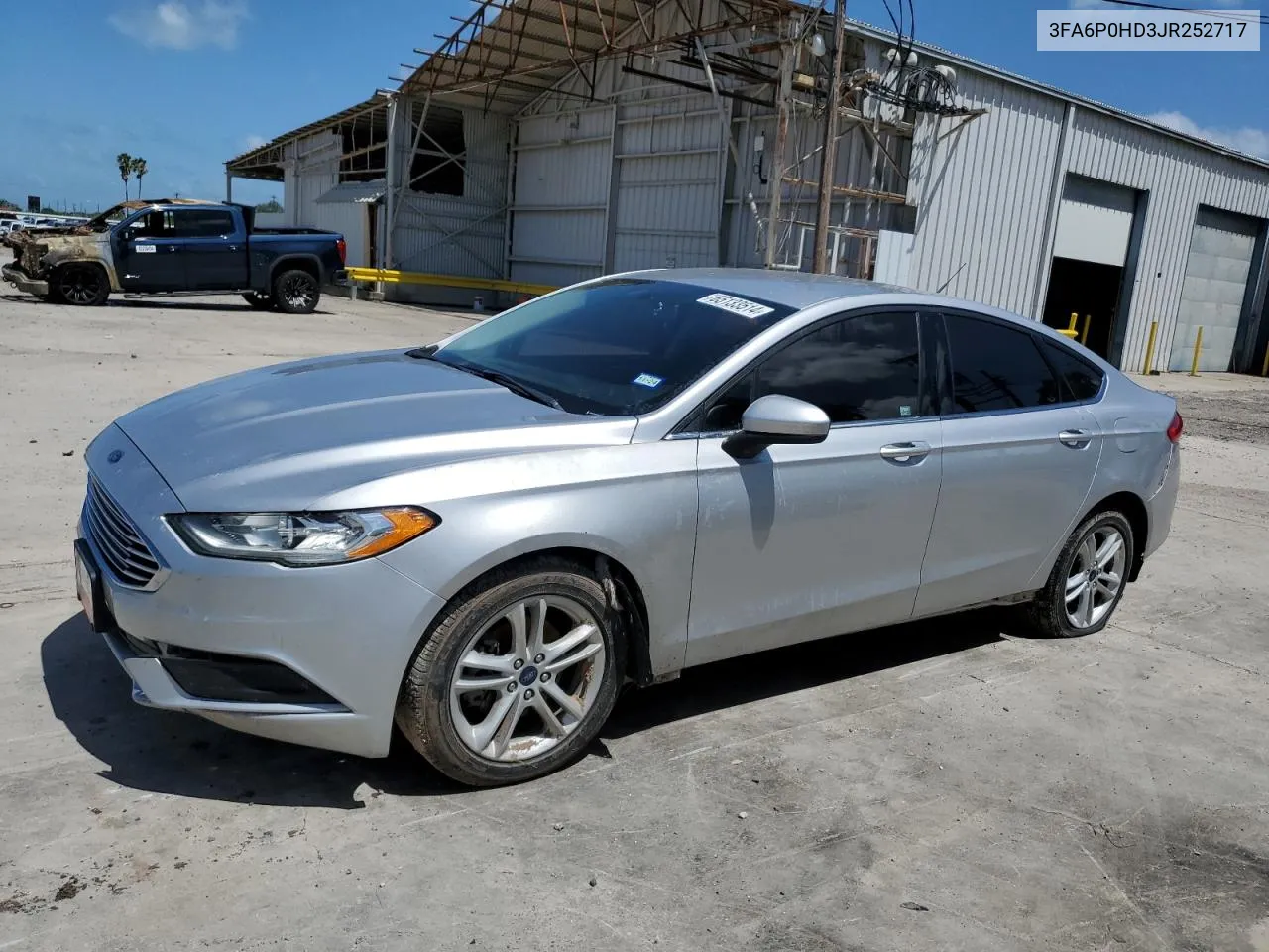 2018 Ford Fusion Se VIN: 3FA6P0HD3JR252717 Lot: 65133514