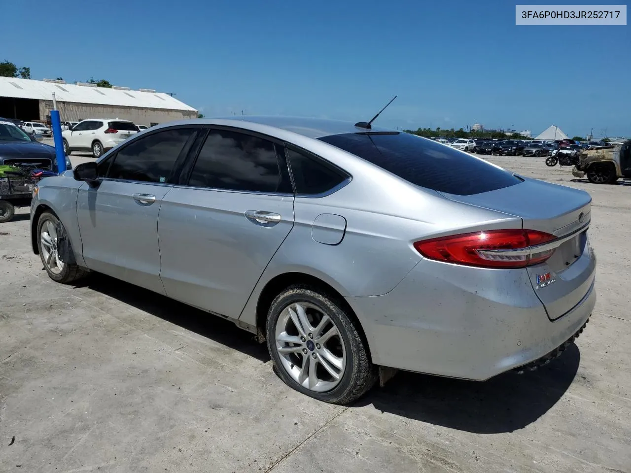 2018 Ford Fusion Se VIN: 3FA6P0HD3JR252717 Lot: 65133514