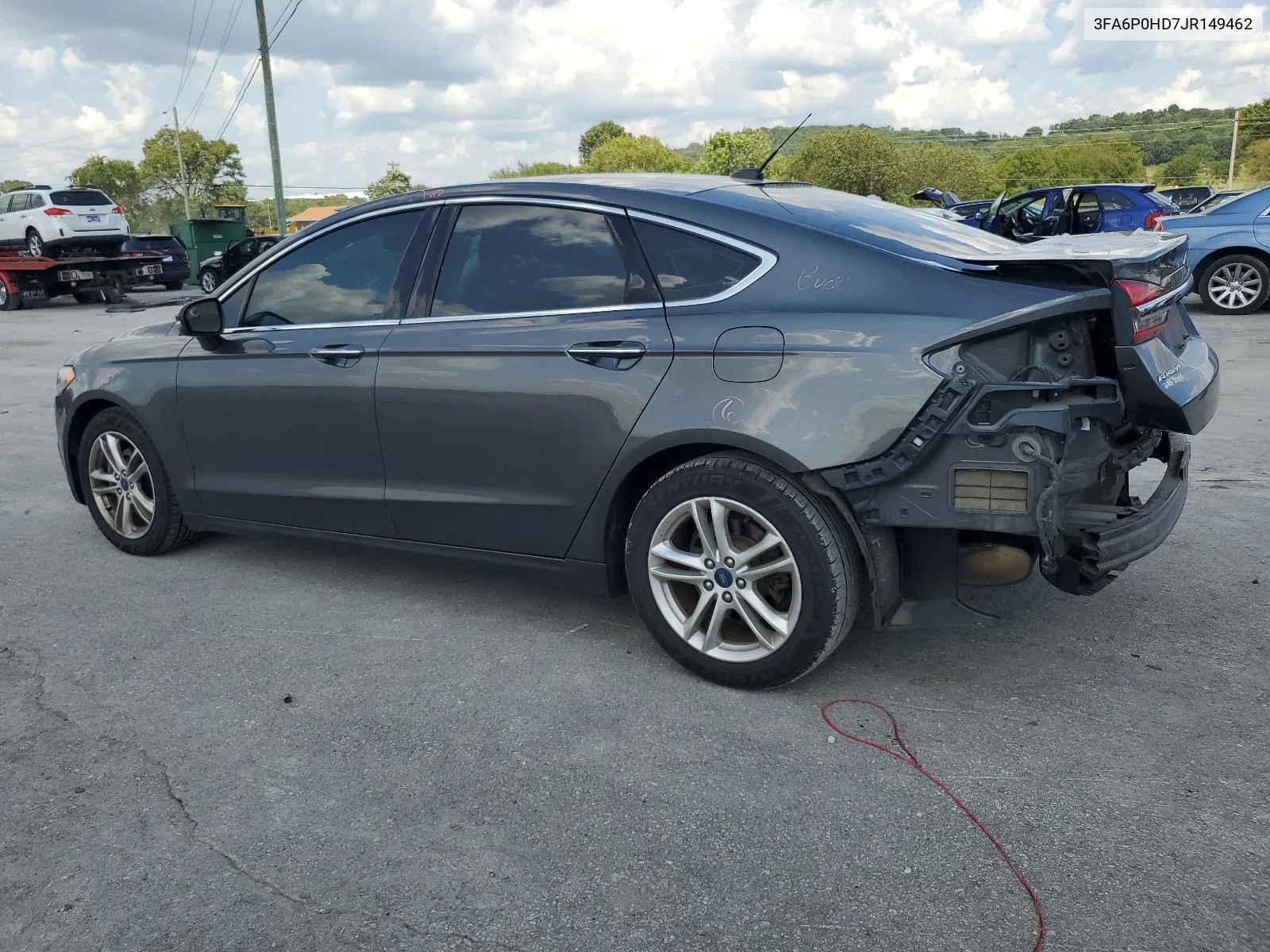 2018 Ford Fusion Se VIN: 3FA6P0HD7JR149462 Lot: 65250404