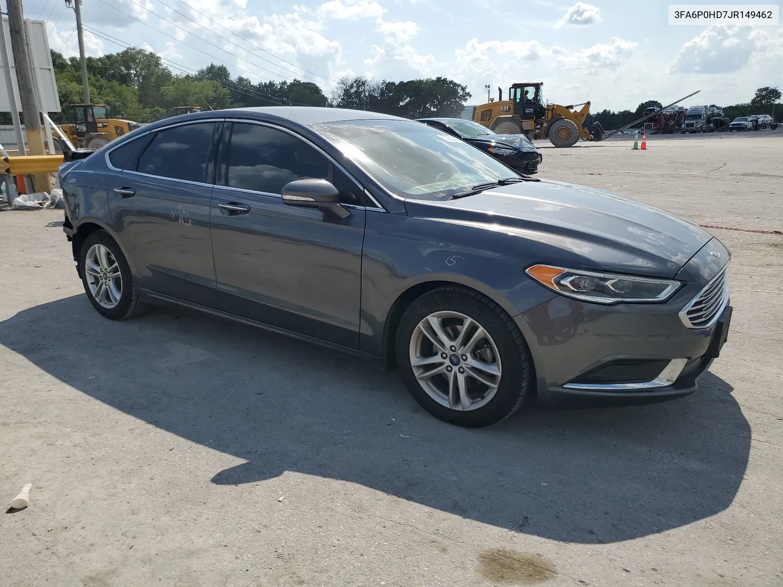 2018 Ford Fusion Se VIN: 3FA6P0HD7JR149462 Lot: 65250404