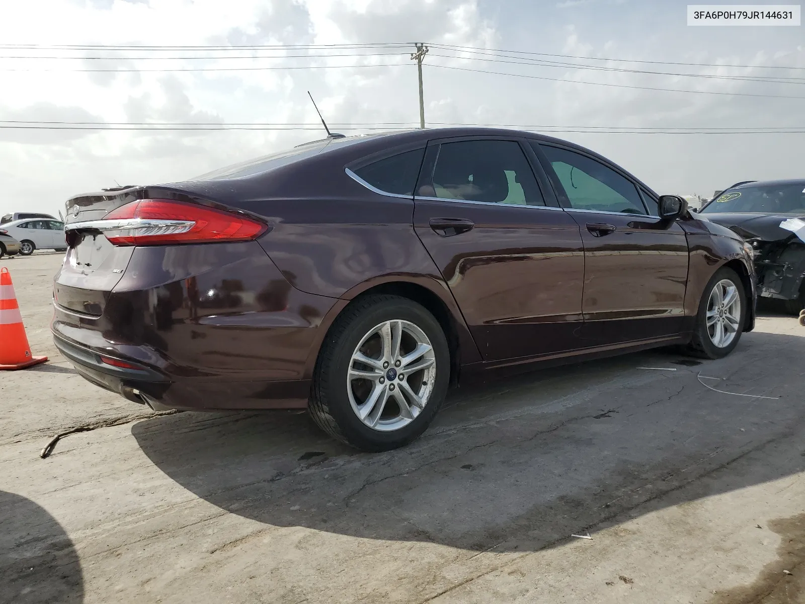 2018 Ford Fusion Se VIN: 3FA6P0H79JR144631 Lot: 65428764