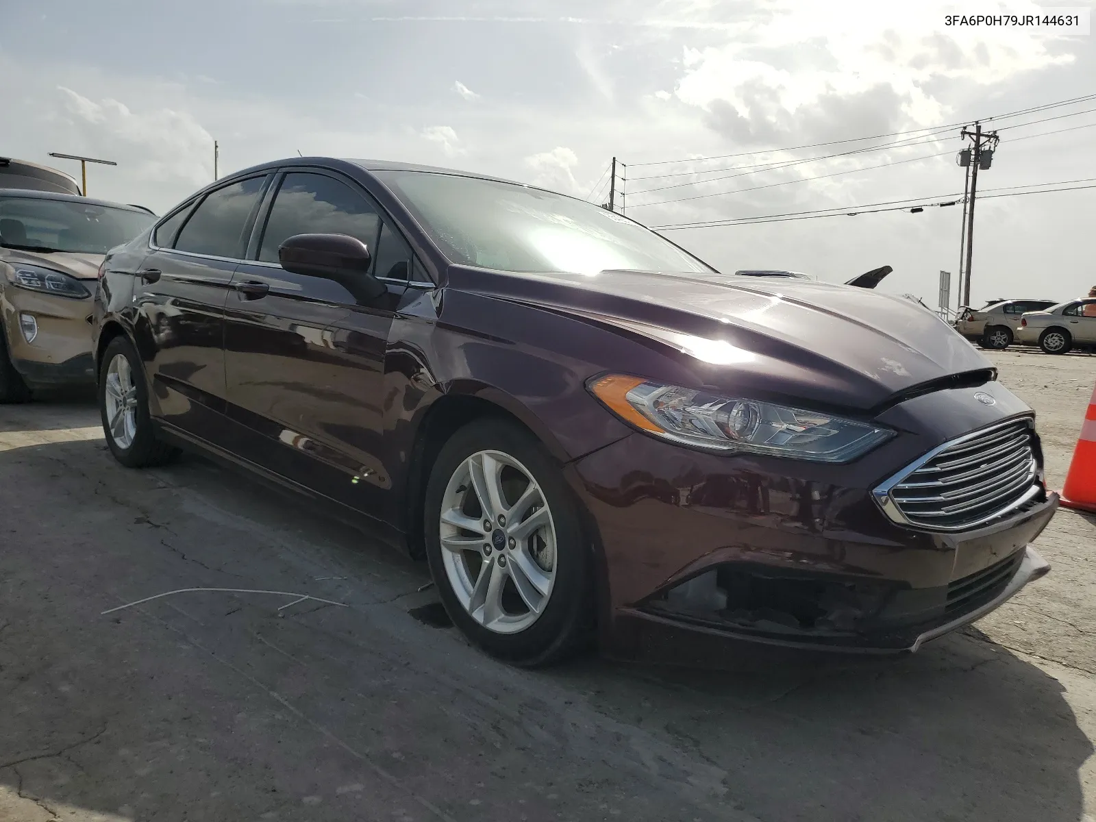 2018 Ford Fusion Se VIN: 3FA6P0H79JR144631 Lot: 65428764