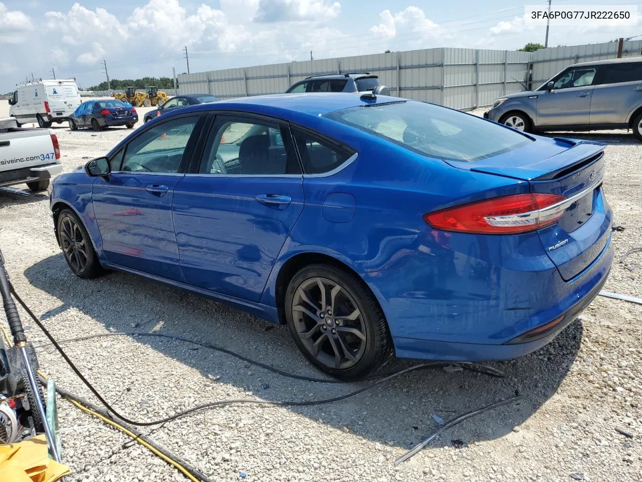 2018 Ford Fusion S VIN: 3FA6P0G77JR222650 Lot: 65760684