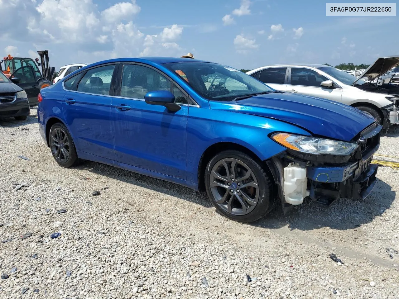 2018 Ford Fusion S VIN: 3FA6P0G77JR222650 Lot: 65760684