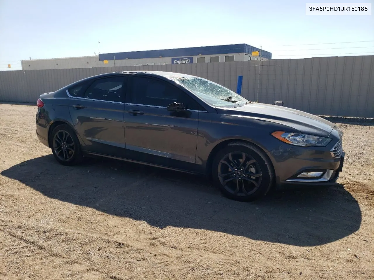 2018 Ford Fusion Se VIN: 3FA6P0HD1JR150185 Lot: 65988854