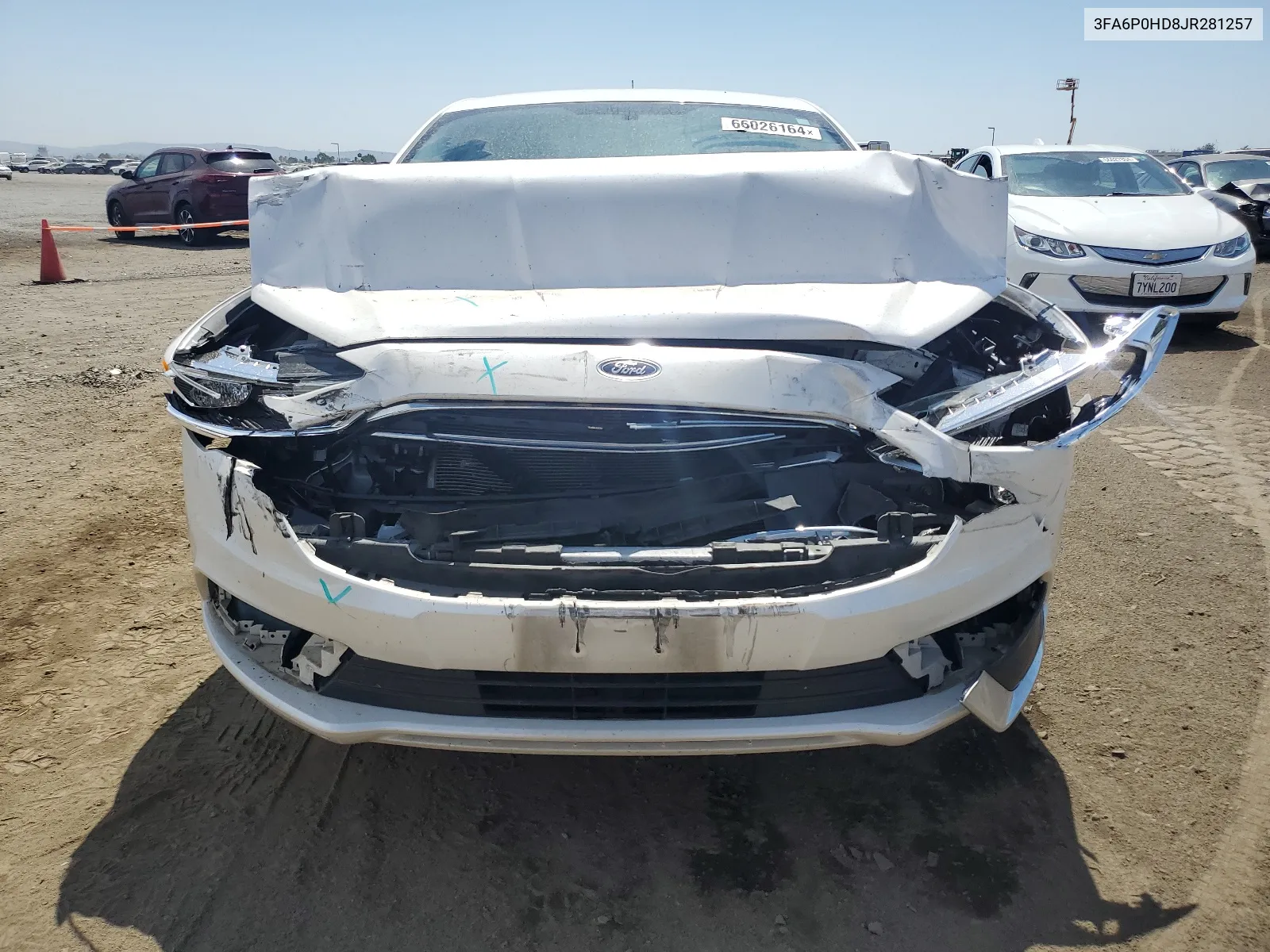 3FA6P0HD8JR281257 2018 Ford Fusion Se