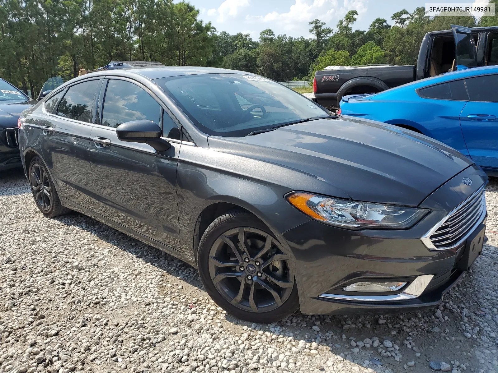 2018 Ford Fusion Se VIN: 3FA6P0H76JR149981 Lot: 66164054