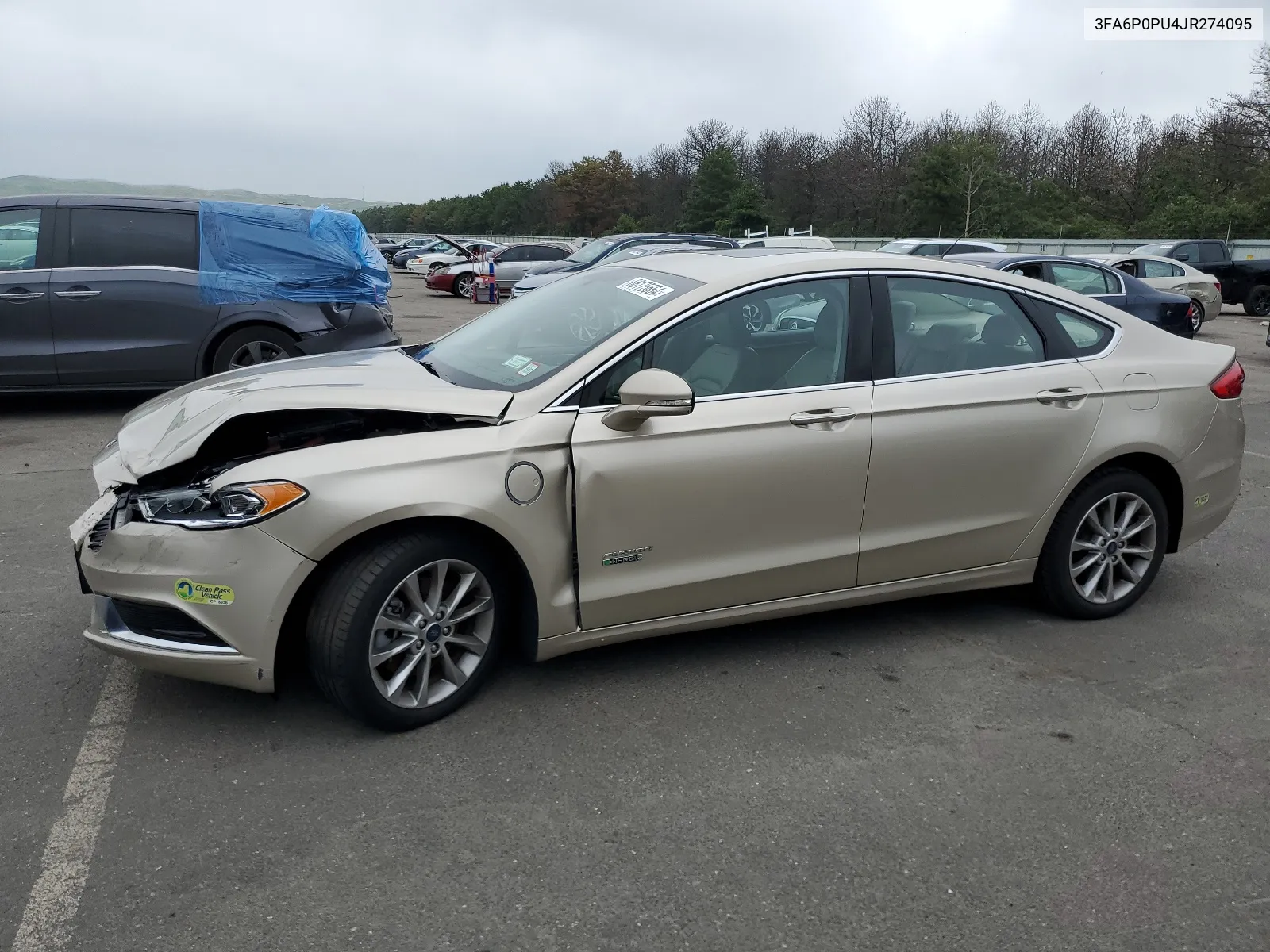 2018 Ford Fusion Se Phev VIN: 3FA6P0PU4JR274095 Lot: 66175664