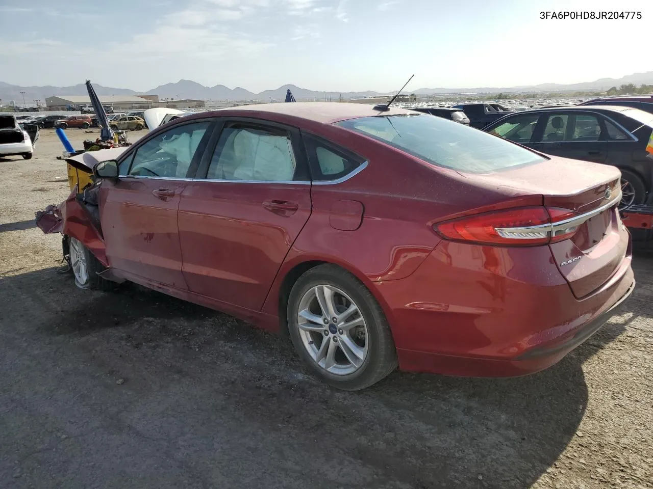 2018 Ford Fusion Se VIN: 3FA6P0HD8JR204775 Lot: 66537044