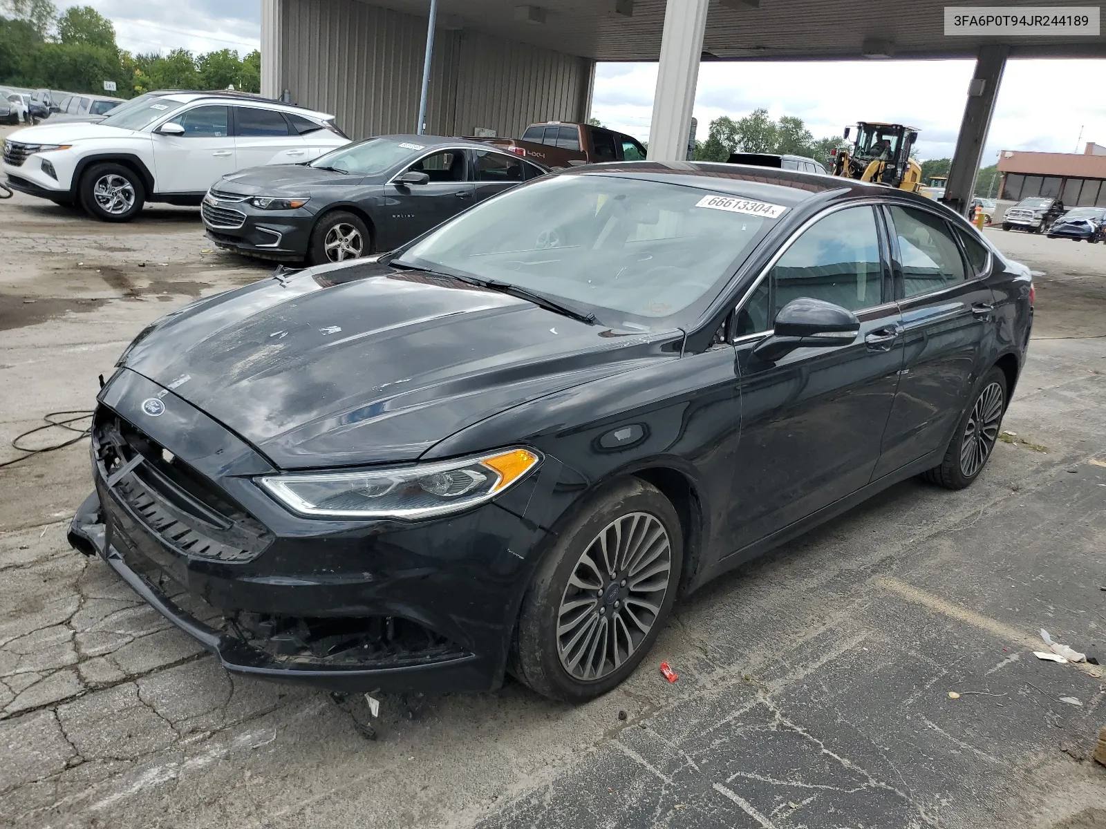 2018 Ford Fusion Se VIN: 3FA6P0T94JR244189 Lot: 66613304