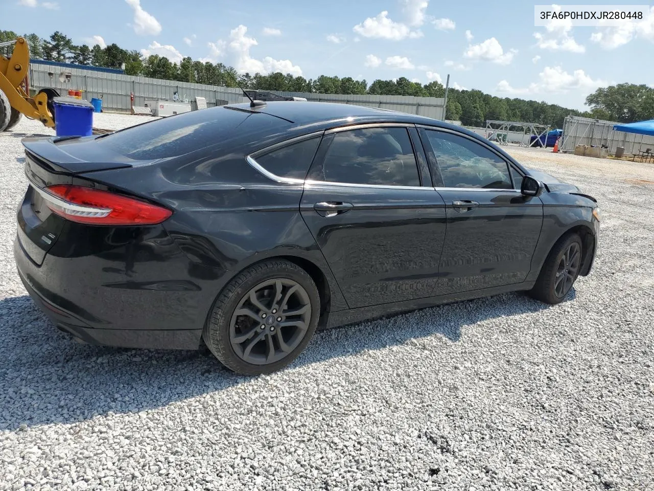 2018 Ford Fusion Se VIN: 3FA6P0HDXJR280448 Lot: 66747424