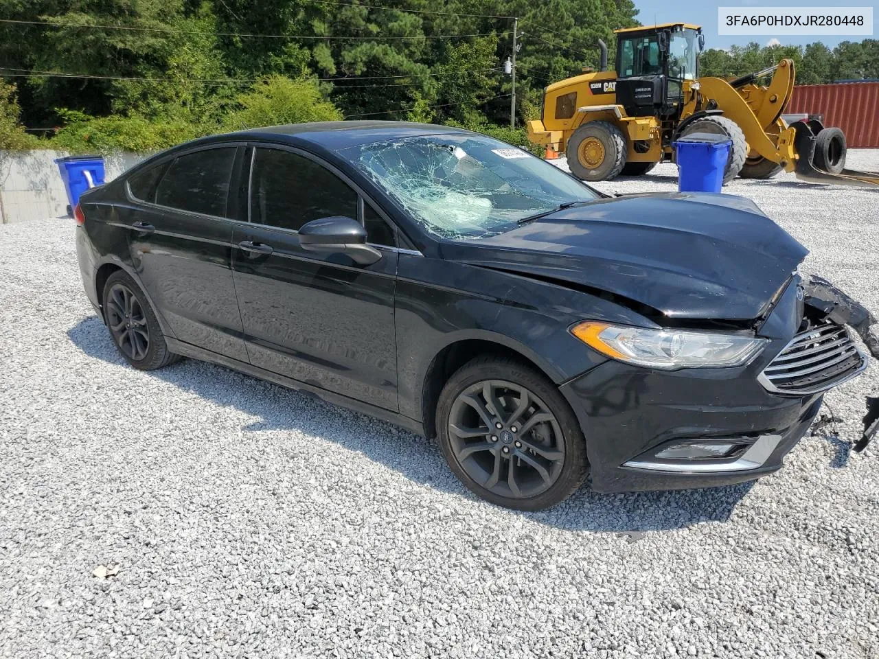 2018 Ford Fusion Se VIN: 3FA6P0HDXJR280448 Lot: 66747424