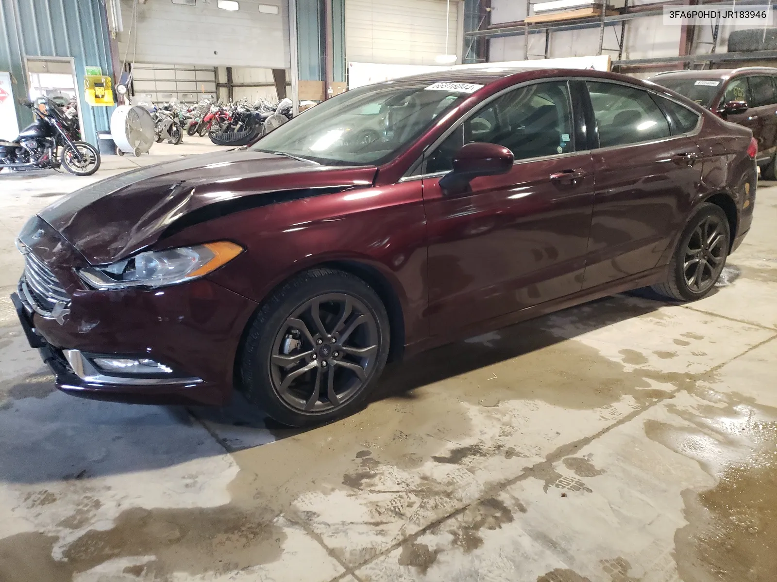 2018 Ford Fusion Se VIN: 3FA6P0HD1JR183946 Lot: 66916044