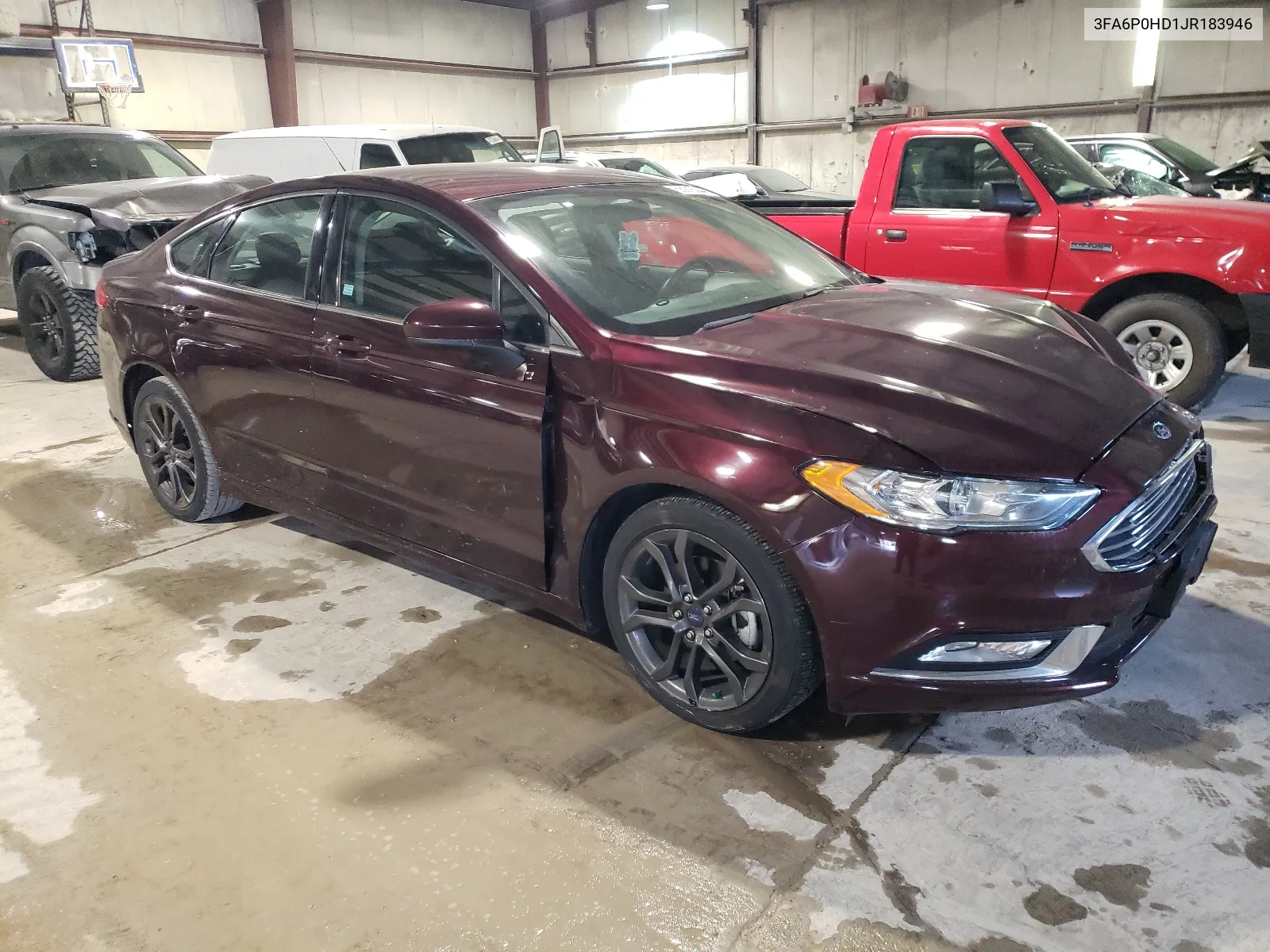 2018 Ford Fusion Se VIN: 3FA6P0HD1JR183946 Lot: 66916044