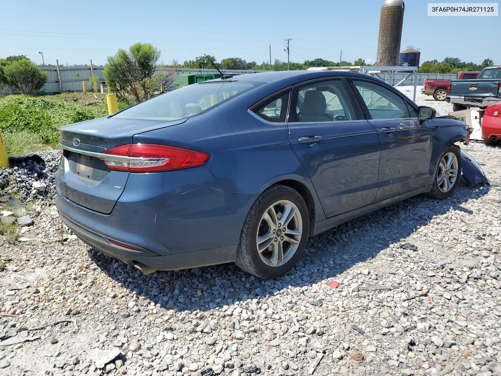 2018 Ford Fusion Se VIN: 3FA6P0H74JR271125 Lot: 66932424