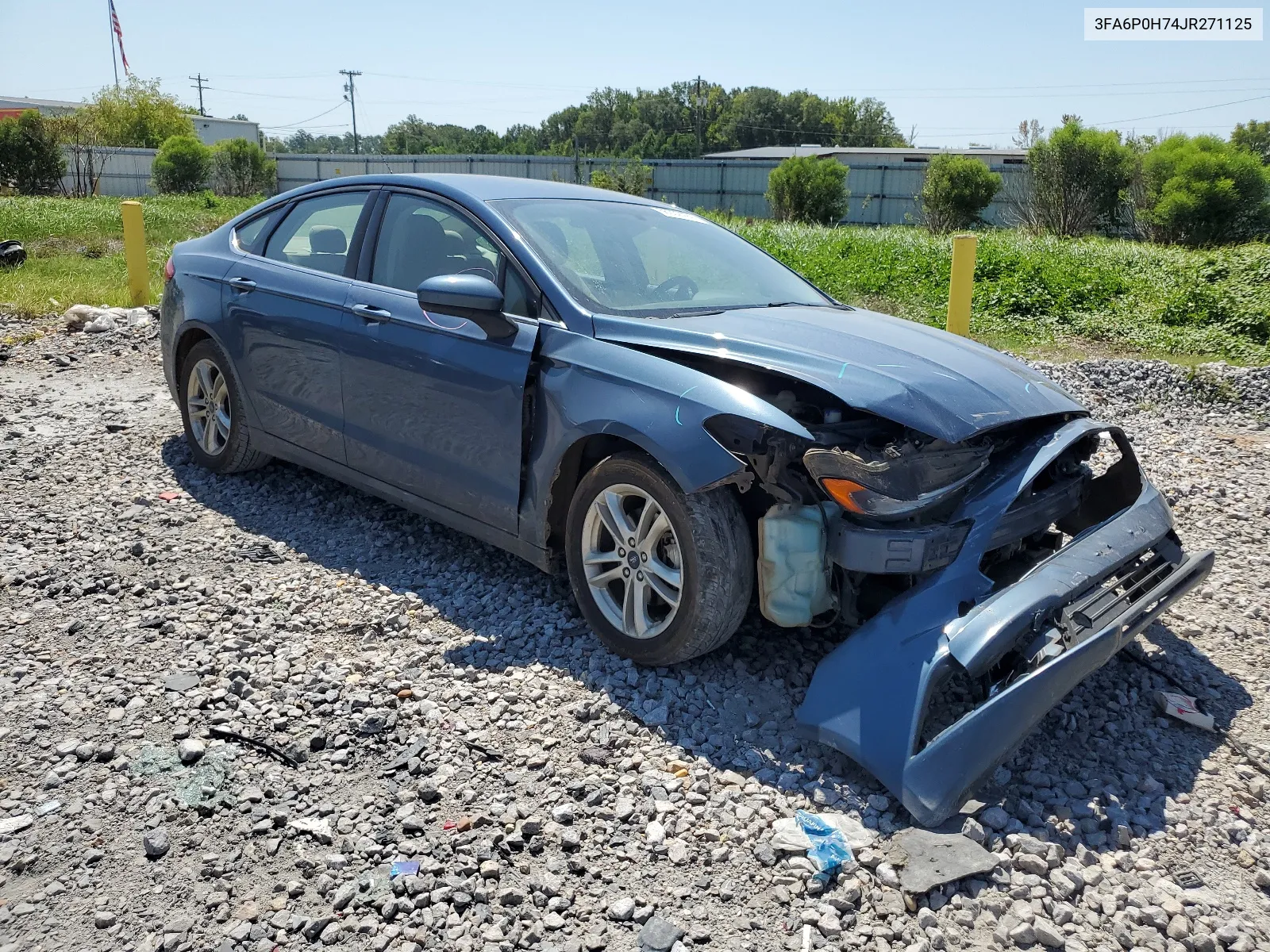 2018 Ford Fusion Se VIN: 3FA6P0H74JR271125 Lot: 66932424