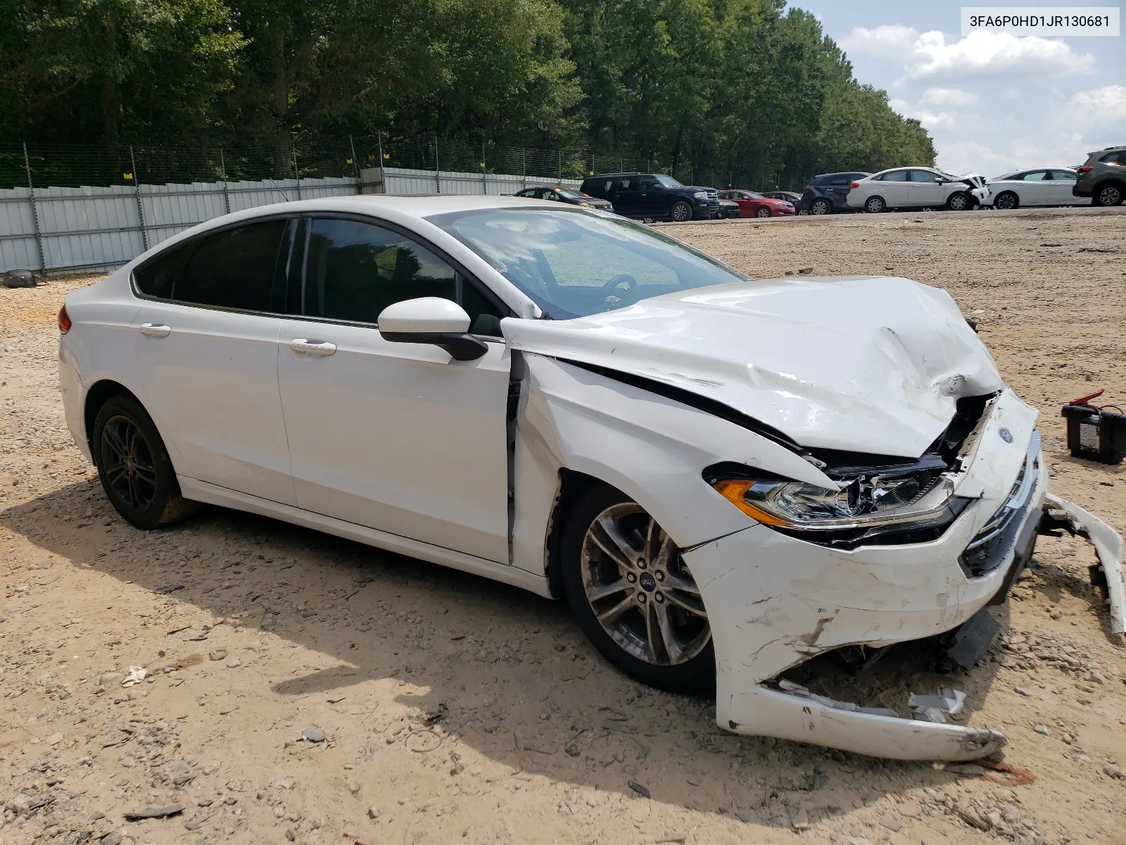 2018 Ford Fusion Se VIN: 3FA6P0HD1JR130681 Lot: 67222264