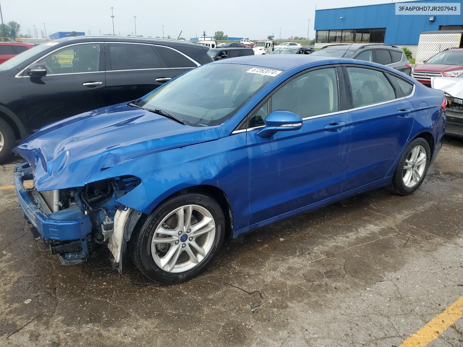 3FA6P0HD7JR207943 2018 Ford Fusion Se