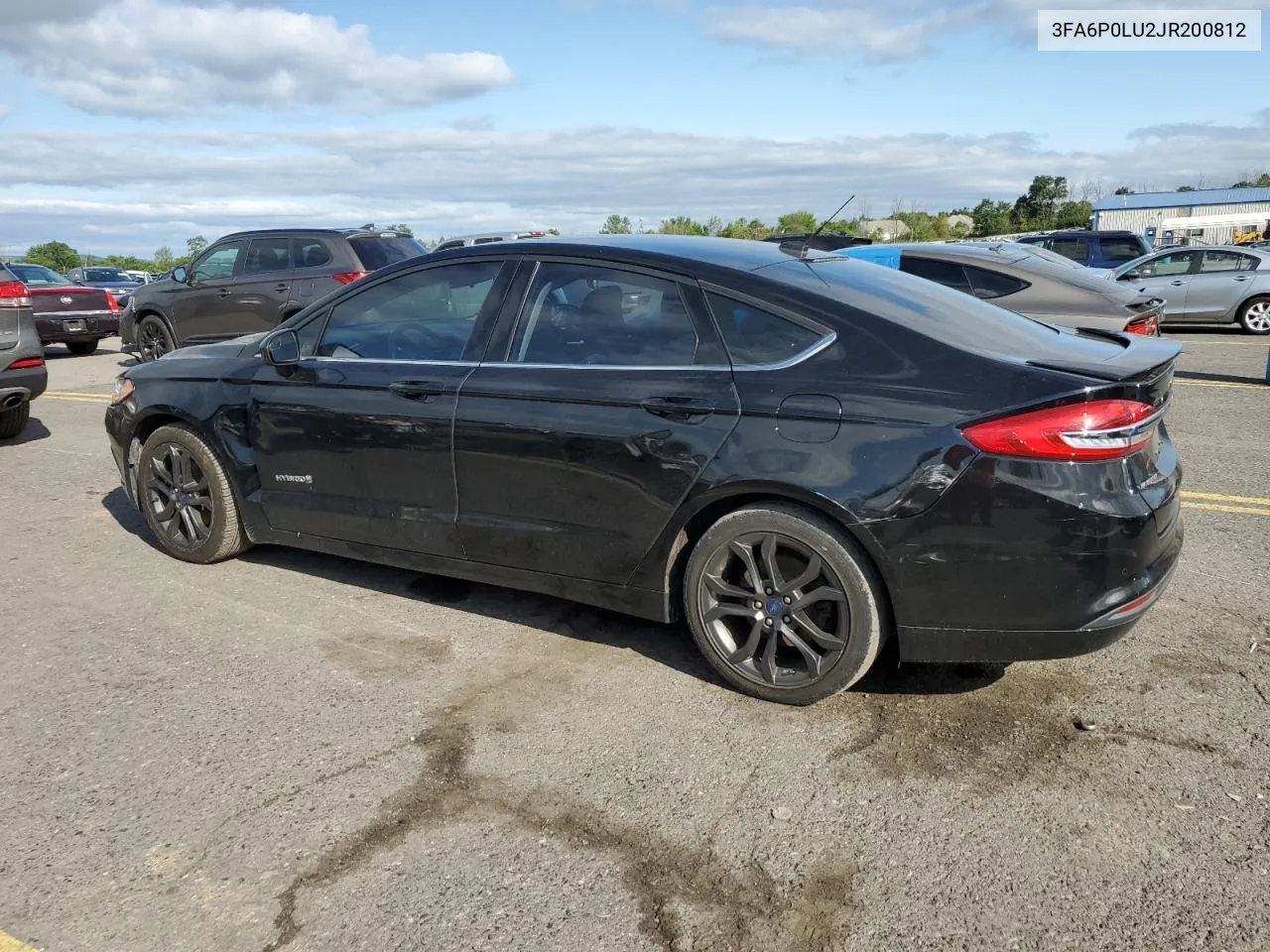 2018 Ford Fusion Se Hybrid VIN: 3FA6P0LU2JR200812 Lot: 67265074