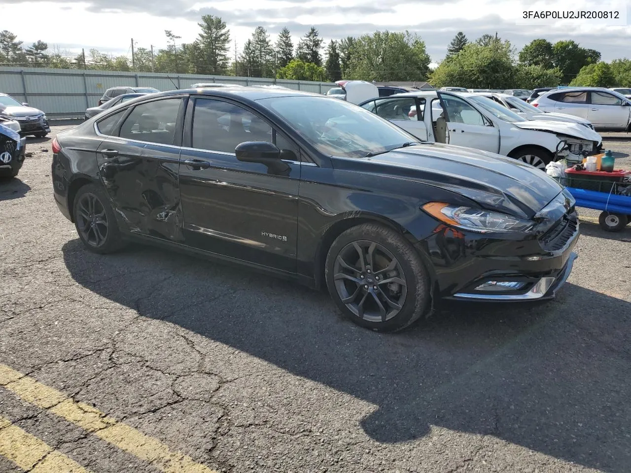 2018 Ford Fusion Se Hybrid VIN: 3FA6P0LU2JR200812 Lot: 67265074